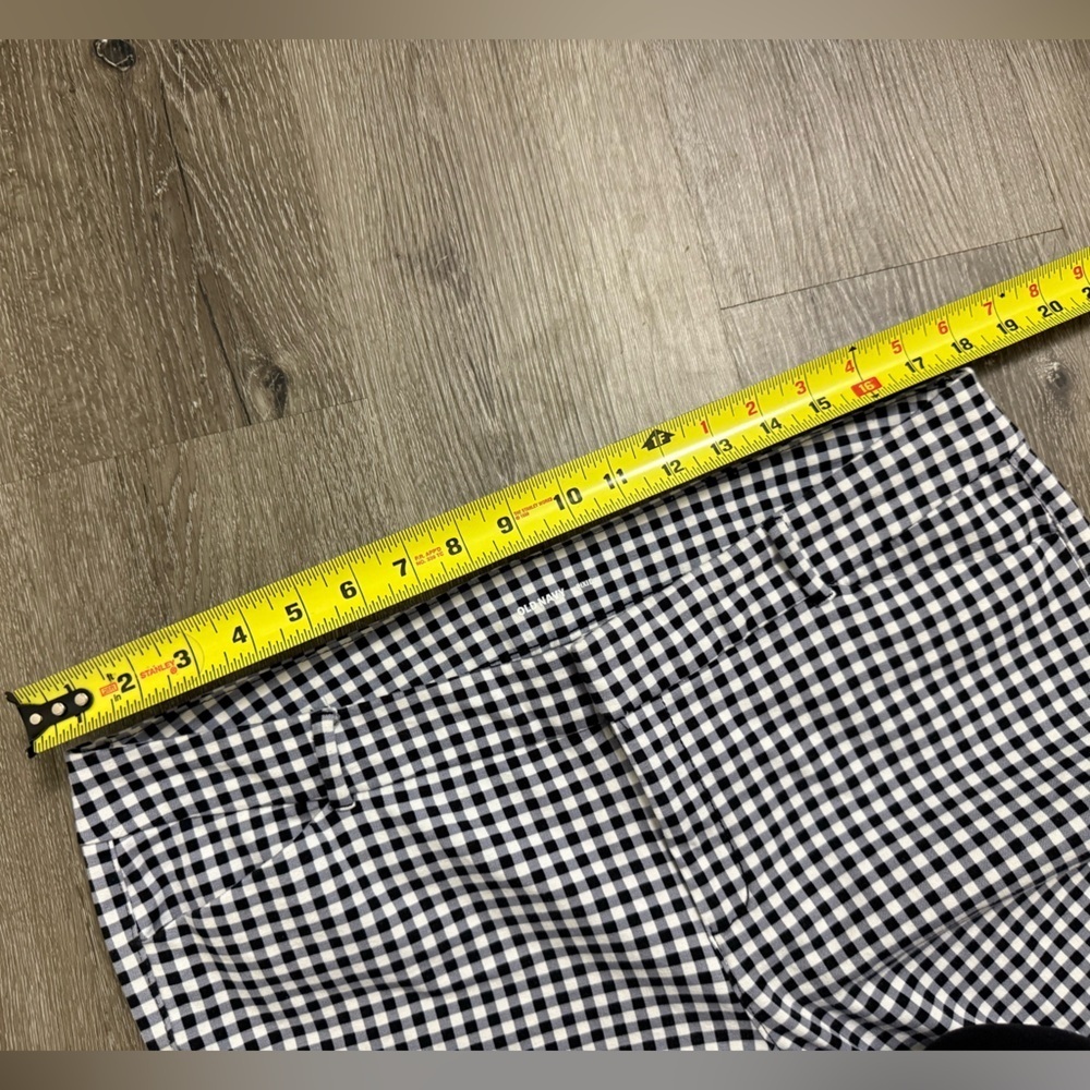 Old Navy Pixie Black White Gingham Plaid Pant Size 16 Academia Career Office - Picture 6 of 10